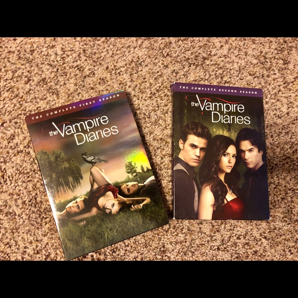 Vampire Diaries Seasons 1 & 2 boxes seasons